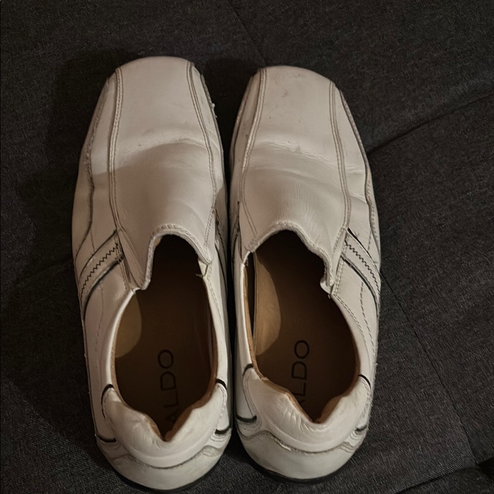 ALDO Men's White Slip-On Shoes